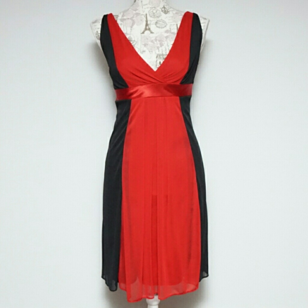 Red Black Alyn paige dress